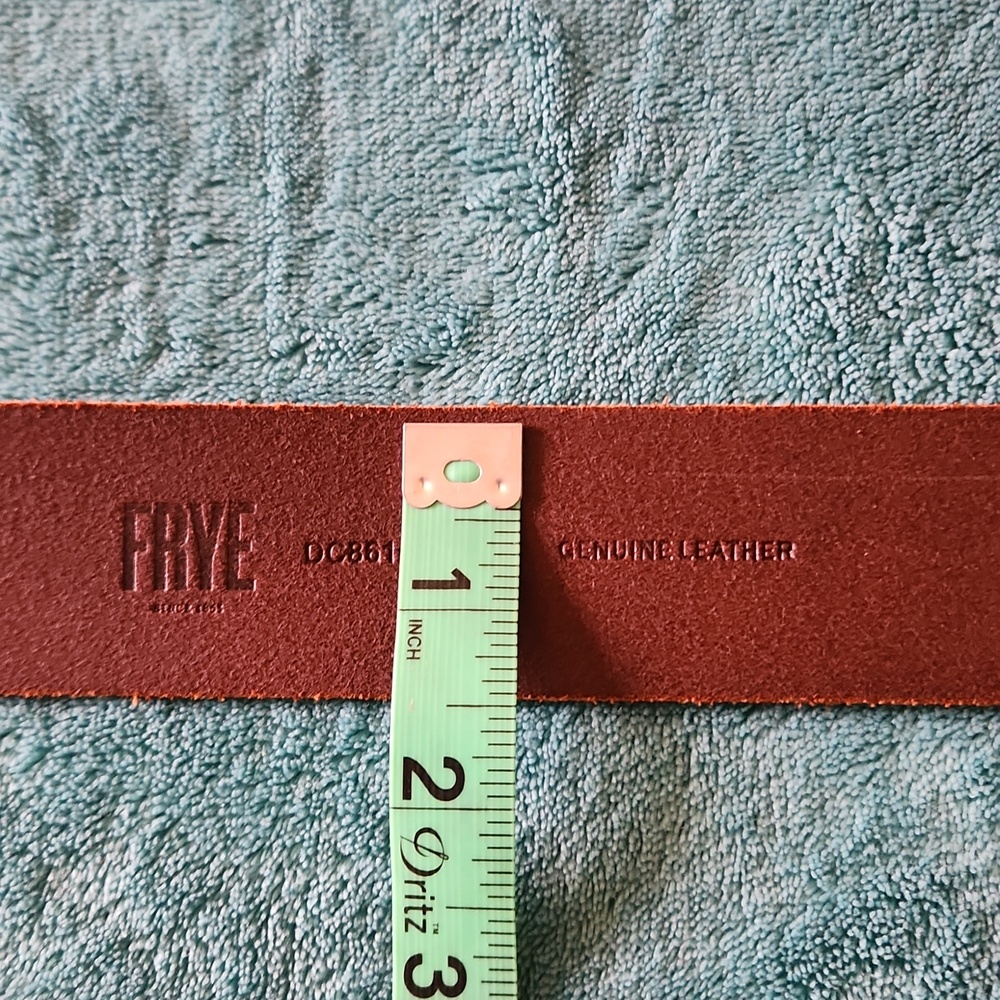 Distressed Brown Leather Womens Belt - Picture 6 of 7